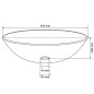 vidaXL Lavabo vidrio templado transparente 42 cm vidaXL Lavabo vidrio templado transparente 42 cm