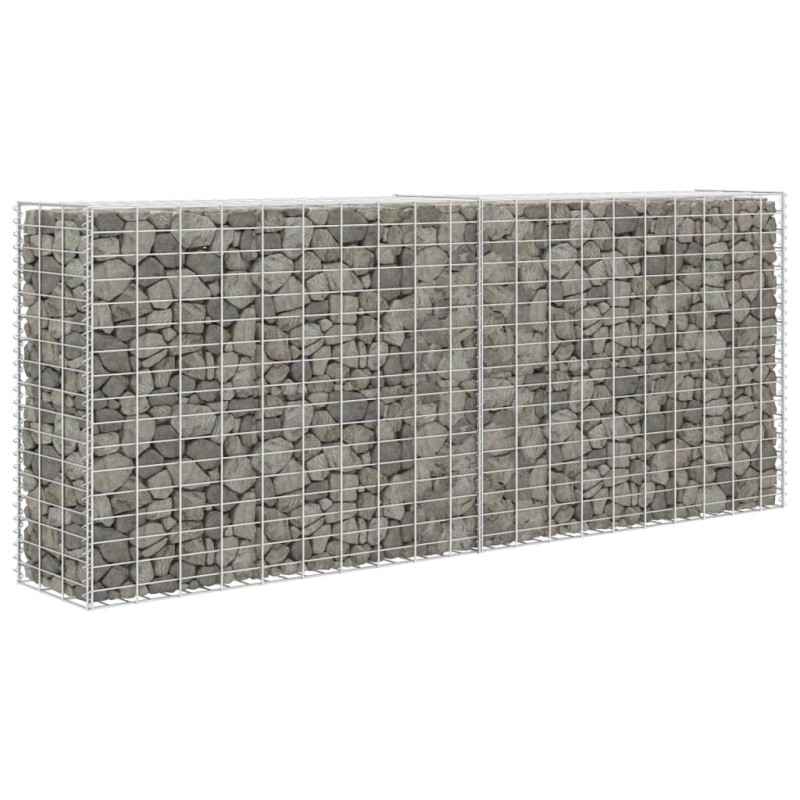 vidaXL Cesta de muro de gaviones acero galvanizado 85x30x200 cm vidaXL Cesta de muro de gaviones acero galvanizado 85x30x200 cm