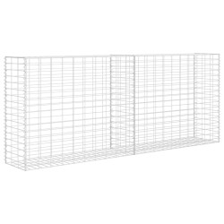 vidaXL Cesta de muro de gaviones acero galvanizado 85x30x200 cm