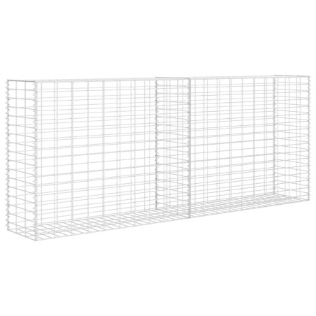 vidaXL Cesta de muro de gaviones acero galvanizado 85x30x200 cm