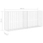 vidaXL Cesta de muro de gaviones acero galvanizado 85x30x200 cm vidaXL Cesta de muro de gaviones acero galvanizado 85x30x200 cm