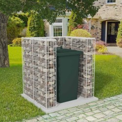 vidaXL Gaviones para ocultar contenedor acero 110x100x120 cm 