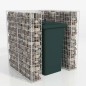 vidaXL Gaviones para ocultar contenedor acero 110x100x120 cm vidaXL Gaviones para ocultar contenedor acero 110x100x120 cm