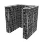 vidaXL Gaviones para ocultar contenedor acero 110x100x120 cm vidaXL Gaviones para ocultar contenedor acero 110x100x120 cm