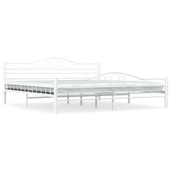 vidaXL Estructura de cama de metal blanca 180x200 cm