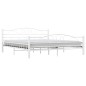 vidaXL Estructura de cama de metal blanca 180x200 cm
