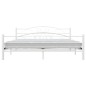 vidaXL Estructura de cama de metal blanca 180x200 cm