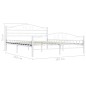 vidaXL Estructura de cama de metal blanca 180x200 cm