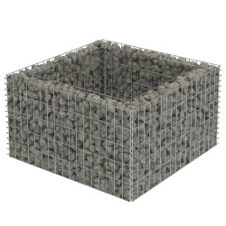 vidaXL Arriate de gaviones de acero 90x90x50 cm