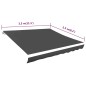 vidaXL Toldo de lona blanco gris antracita 350x250 cm vidaXL Toldo de lona blanco gris antracita 350x250 cm