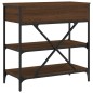 vidaXL Mesa consola madera de ingeniería marrón roble 75x34,5x75 cm