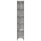vidaXL Librería 6 estantes madera ingeniería gris Sonoma 76x32x192 cm