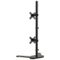 vidaXL Soporte para monitor doble acero negro VESA 75/100 mm vidaXL Soporte para monitor doble acero negro VESA 75/100 mm