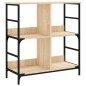 vidaXL Estantería de madera de ingeniería roble Sonoma 78,5x33x82 cm vidaXL Estantería de madera de ingeniería roble Sonoma 78,5x33x82 cm