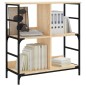 vidaXL Estantería de madera de ingeniería roble Sonoma 78,5x33x82 cm vidaXL Estantería de madera de ingeniería roble Sonoma 78,5x33x82 cm