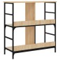 vidaXL Estantería de madera de ingeniería roble Sonoma 78,5x33x82 cm vidaXL Estantería de madera de ingeniería roble Sonoma 78,5x33x82 cm