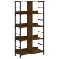vidaXL Estantería de madera de ingeniería marrón roble 78,5x33x153 cm vidaXL Estantería de madera de ingeniería marrón roble 78,5x33x153 cm