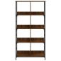 vidaXL Estantería de madera de ingeniería marrón roble 78,5x33x153 cm vidaXL Estantería de madera de ingeniería marrón roble 78,5x33x153 cm