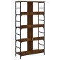 vidaXL Estantería de madera de ingeniería marrón roble 78,5x33x153 cm vidaXL Estantería de madera de ingeniería marrón roble 78,5x33x153 cm