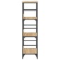 vidaXL Estantería de madera ingeniería roble Sonoma 50x33x117,5 cm vidaXL Estantería de madera ingeniería roble Sonoma 50x33x117,5 cm