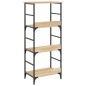 vidaXL Estantería de madera ingeniería roble Sonoma 50x33x117,5 cm vidaXL Estantería de madera ingeniería roble Sonoma 50x33x117,5 cm