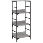 vidaXL Estantería de madera de ingeniería gris Sonoma 50x33x117,5 cm