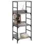 vidaXL Estantería de madera de ingeniería gris Sonoma 50x33x117,5 cm