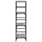 vidaXL Estantería de madera de ingeniería gris Sonoma 50x33x117,5 cm