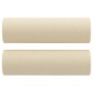 vidaXL Juego de sofás con cojines 2 piezas tela crema vidaXL Juego de sofás con cojines 2 piezas tela crema