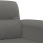 vidaXL Juego de sofás con cojines 3 piezas tela microfibra gris oscuro vidaXL Juego de sofás con cojines 3 piezas tela microfibra gris oscuro