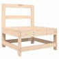 vidaXL Sofá central con cojines madera maciza de pino vidaXL Sofá central con cojines madera maciza de pino