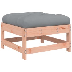 vidaXL Taburete de jardín con cojín madera maciza de abeto de Douglas