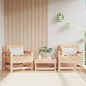 vidaXL Sillones de jardín con cojines 2 uds madera maciza de pino vidaXL Sillones de jardín con cojines 2 uds madera maciza de pino