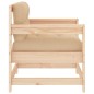 vidaXL Sillones de jardín con cojines 2 uds madera maciza de pino vidaXL Sillones de jardín con cojines 2 uds madera maciza de pino