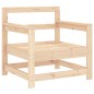 vidaXL Sillones de jardín con cojines 2 uds madera maciza de pino vidaXL Sillones de jardín con cojines 2 uds madera maciza de pino