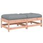 vidaXL Taburetes de jardín con cojines 2 uds madera abeto de Douglas vidaXL Taburetes de jardín con cojines 2 uds madera abeto de Douglas
