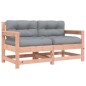 vidaXL Sillones de jardín y cojines 2 uds madera maciza abeto Douglas vidaXL Sillones de jardín y cojines 2 uds madera maciza abeto Douglas