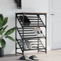 vidaXL Mueble zapatero madera de ingeniería marrón roble 60x30x85 cm
