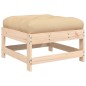 vidaXL Juego de sofás de jardín 3 pzas con cojines madera maciza vidaXL Juego de sofás de jardín 3 pzas con cojines madera maciza