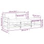 vidaXL Juego de sofás de jardín 3 pzas con cojines madera maciza vidaXL Juego de sofás de jardín 3 pzas con cojines madera maciza