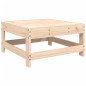 vidaXL Taburete de jardín con cojín madera maciza de pino vidaXL Taburete de jardín con cojín madera maciza de pino