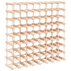 vidaXL Botellero para 72 botellas madera maciza pino 90,5x23x90,5 cm