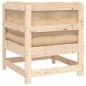vidaXL Sofá esquinero con cojines madera maciza de pino vidaXL Sofá esquinero con cojines madera maciza de pino