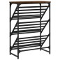 vidaXL Mueble zapatero madera de ingeniería roble ahumado 60x30x85 cm vidaXL Mueble zapatero madera de ingeniería roble ahumado 60x30x85 cm