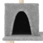 vidaXL Rascador para gatos con postes de sisal gris claro 167 cm vidaXL Rascador para gatos con postes de sisal gris claro 167 cm