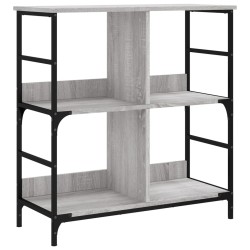 vidaXL Estantería de madera de ingeniería gris Sonoma 78,5x33x82 cm