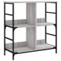 vidaXL Estantería de madera de ingeniería gris Sonoma 78,5x33x82 cm vidaXL Estantería de madera de ingeniería gris Sonoma 78,5x33x82 cm