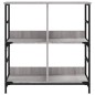 vidaXL Estantería de madera de ingeniería gris Sonoma 78,5x33x82 cm vidaXL Estantería de madera de ingeniería gris Sonoma 78,5x33x82 cm