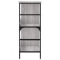 vidaXL Estantería de madera de ingeniería gris Sonoma 78,5x33x82 cm vidaXL Estantería de madera de ingeniería gris Sonoma 78,5x33x82 cm
