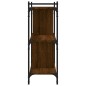 vidaXL Librería 3 estantes madera ingeniería marrón roble 76x32x88 cm vidaXL Librería 3 estantes madera ingeniería marrón roble 76x32x88 cm